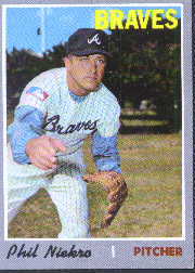 1970 Topps Baseball Cards      160     Phil Niekro